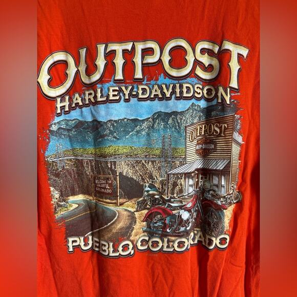 HARLEY DAVIDSON Pueblo Colorado logo shirt - Picture 2 of 8